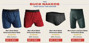 buck naked